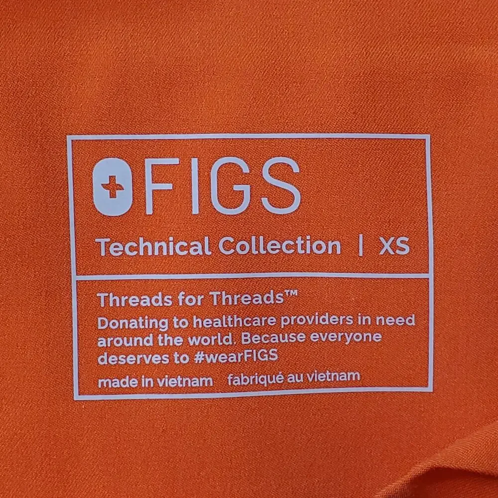 Figs Men's Size XS Tansen Jogger Slim-Fit Scrub Pants Orange MXXSW2004